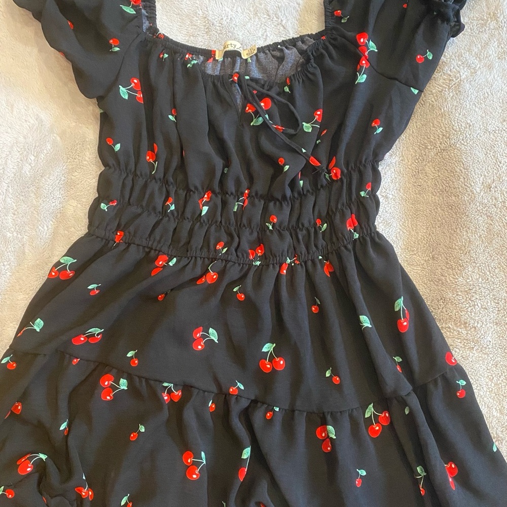 Rockabilly Cherry Print Dress